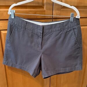 J. Crew Women's Charcoal Gray Chino Shorts 5 inseam